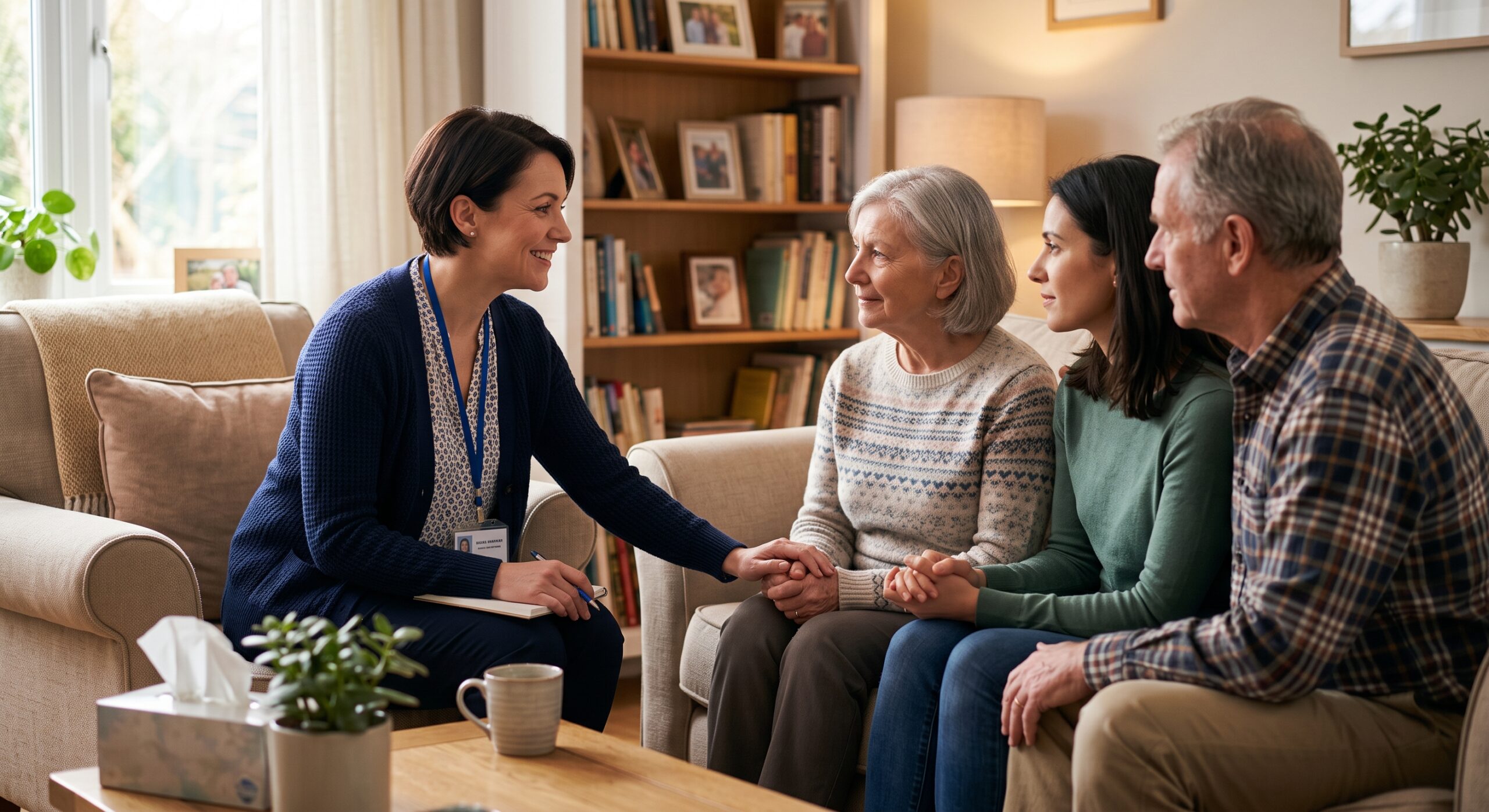 Ways families may receive hospice grief and caregiver support