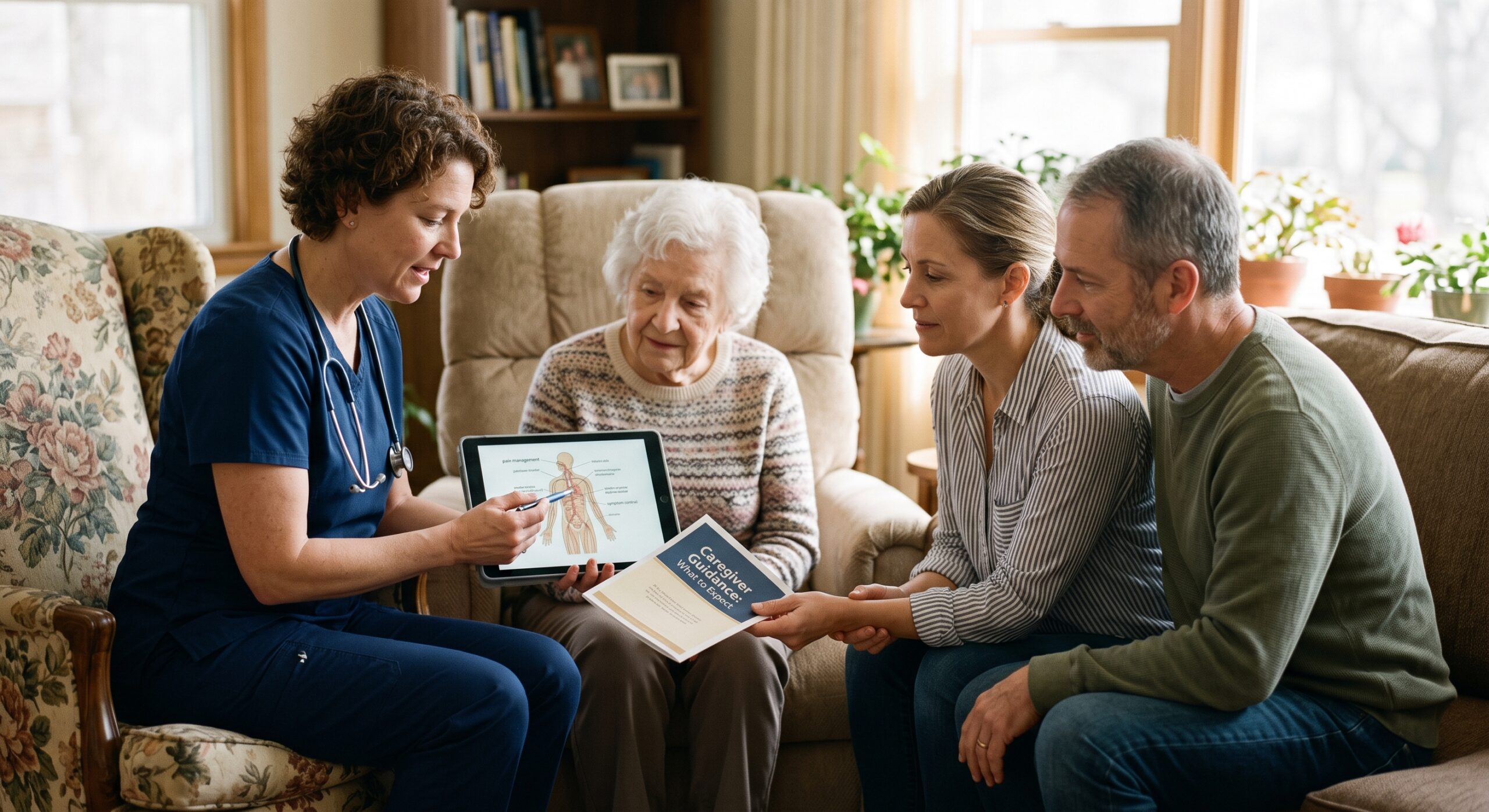 Educate: hospice nursing and care team
